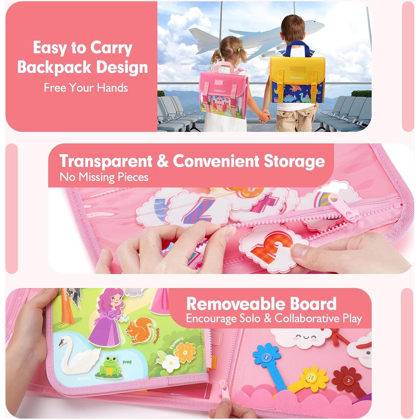 Juguete Montessori Hahaland 17 en 1 para Niños 1-4 Años