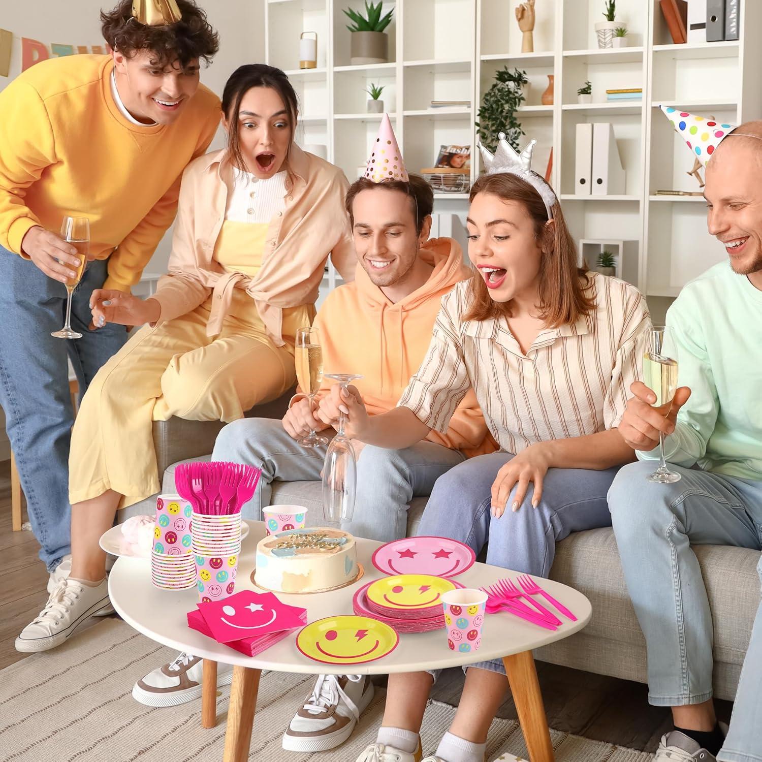 Juego de Vajilla Desechable 144 Piezas Kochorie Fiesta