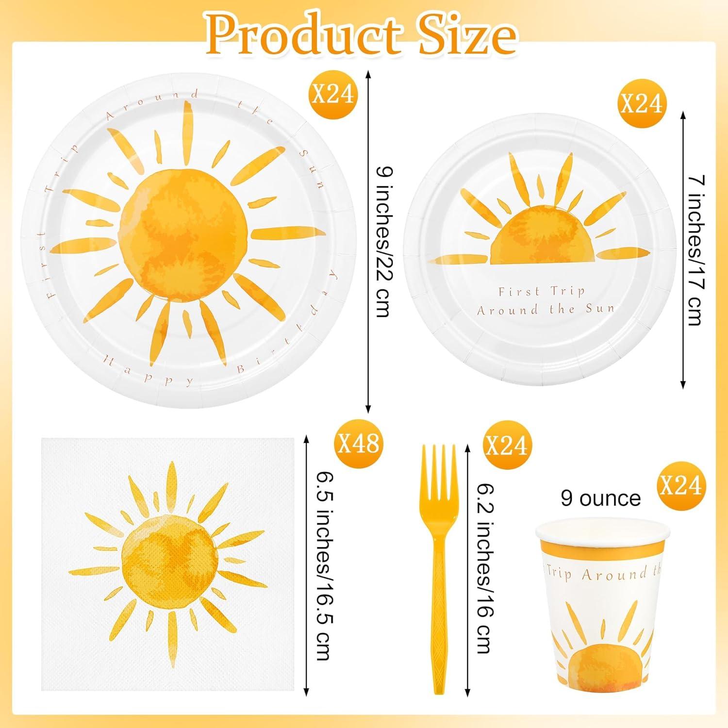 Juego de Vajilla de Fiesta Boho Sol 144 Piezas Kochorie