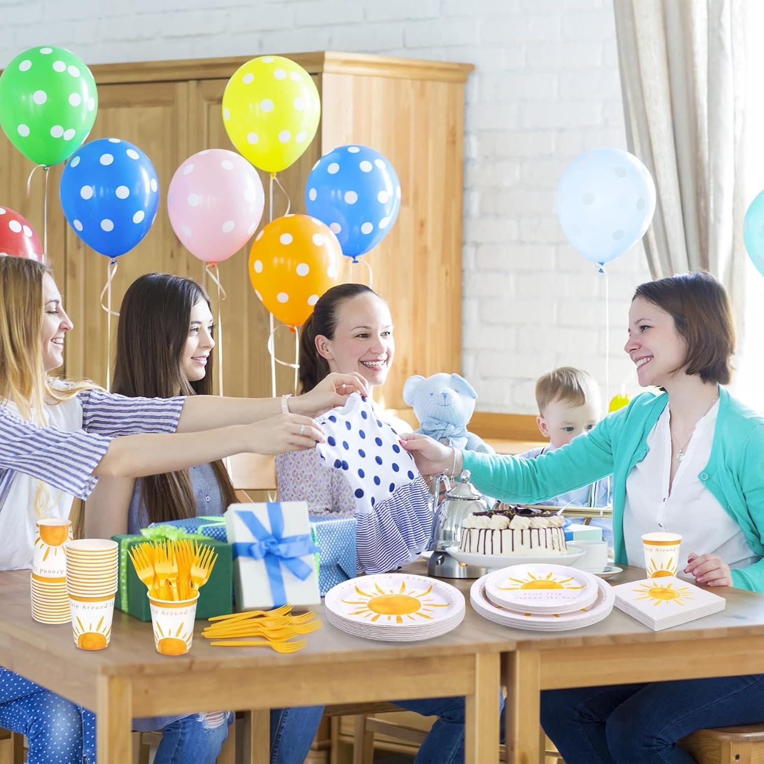 Juego de Vajilla de Fiesta Boho Sol 144 Piezas Kochorie