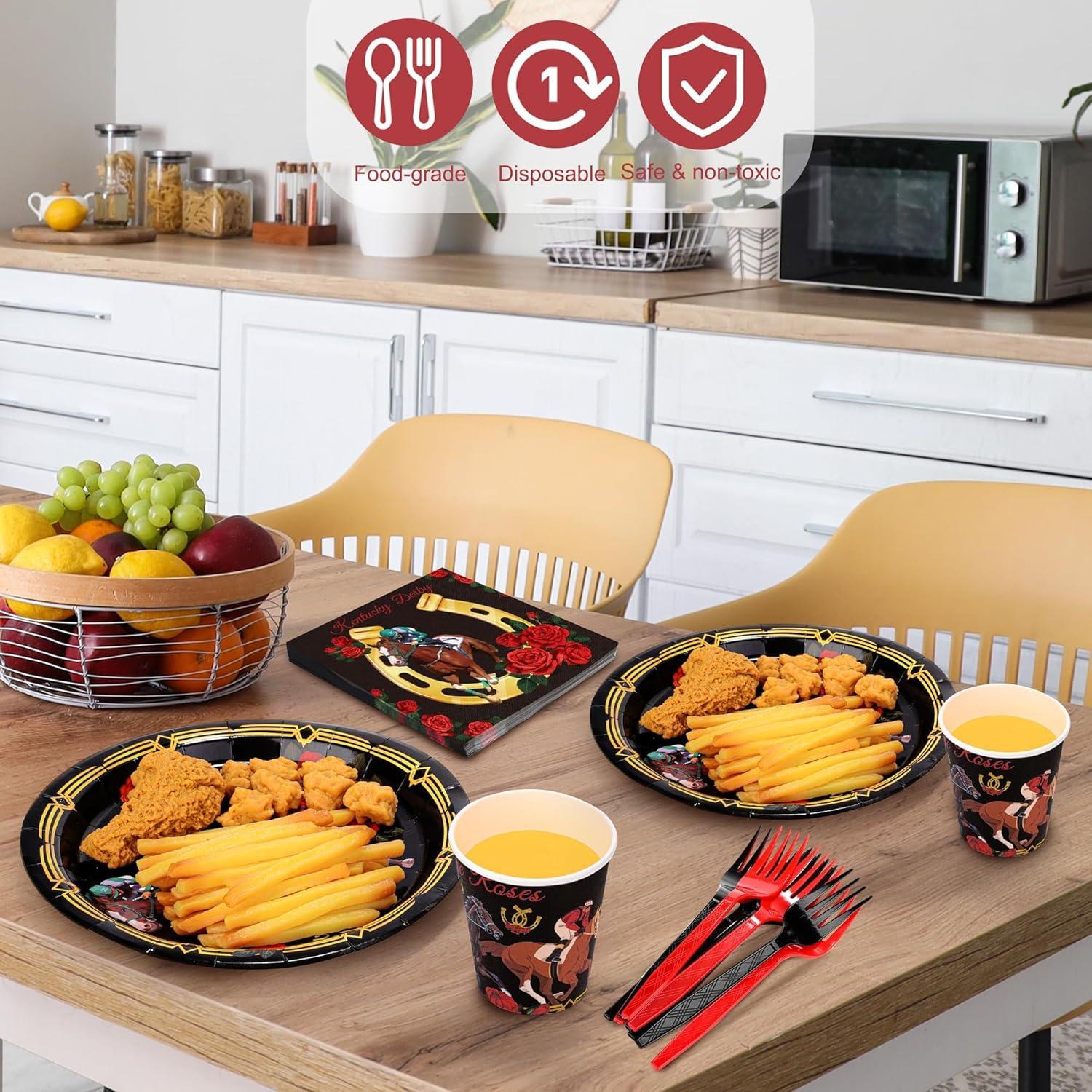 Juego de Vajilla 144 Piezas Kochorie Fiesta Caballos