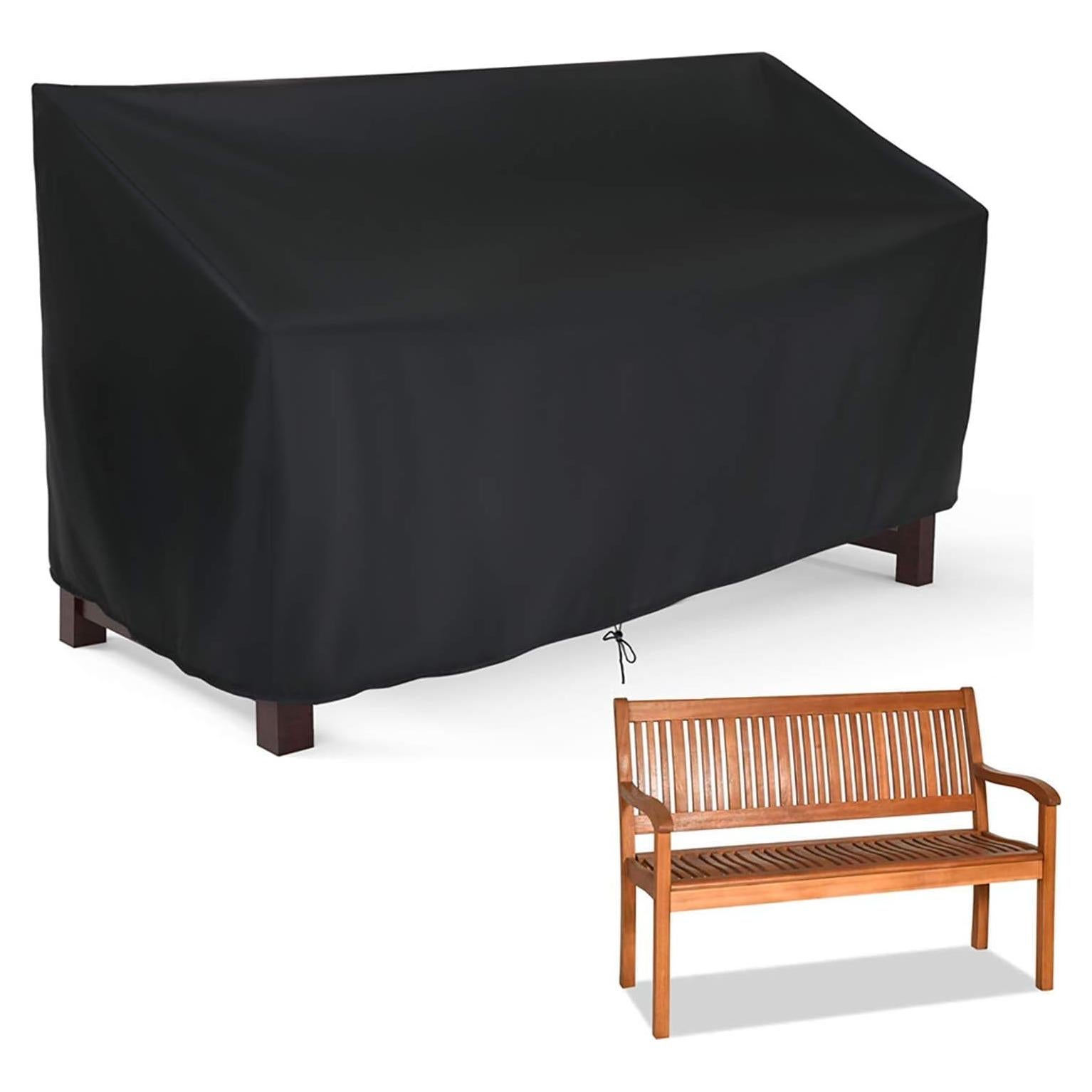 Cubierta para banco de jardín Hengme 133x82x87 cm impermeable