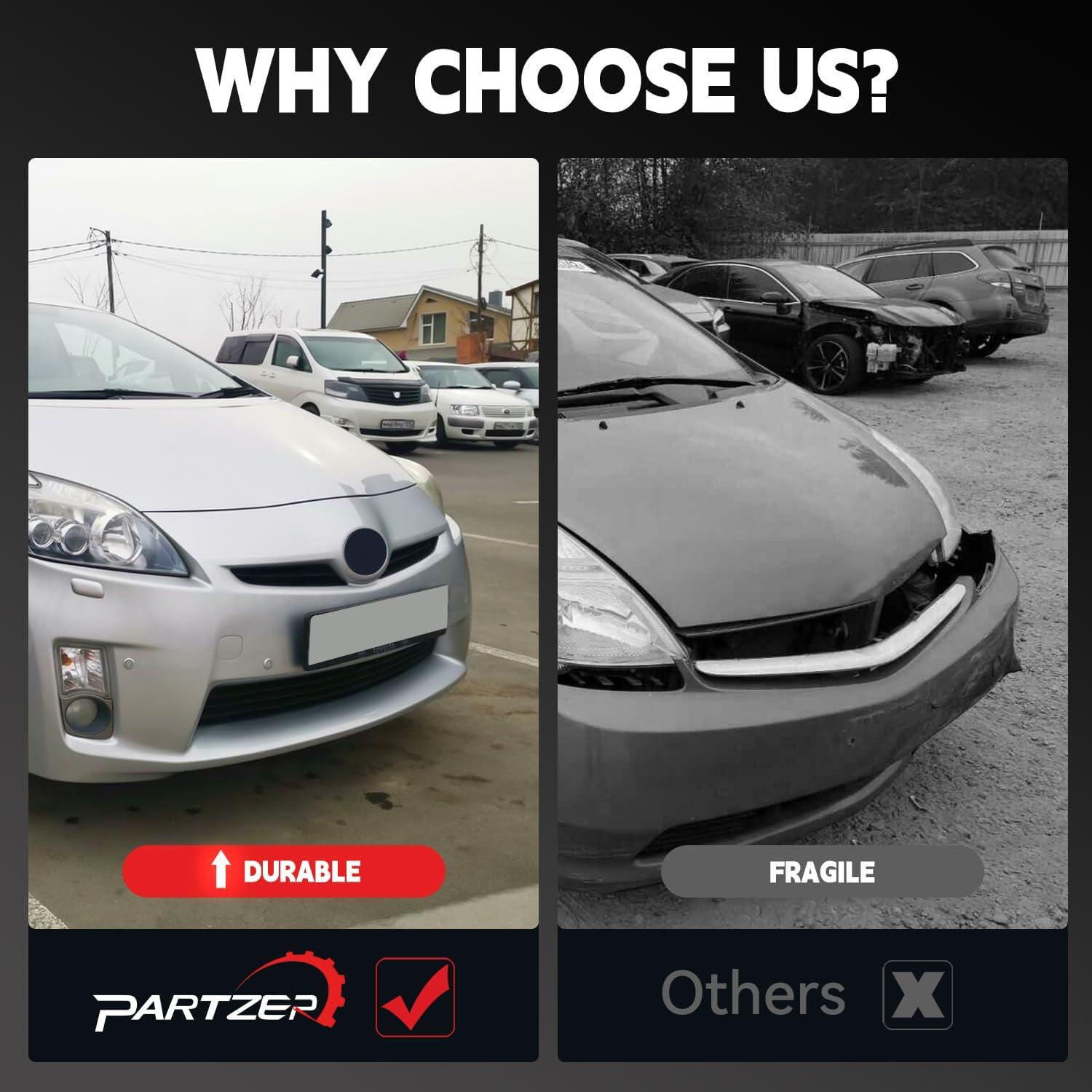 Parrilla Inferior Parachoques Delantera Partzer Toyota Prius 2004-2009