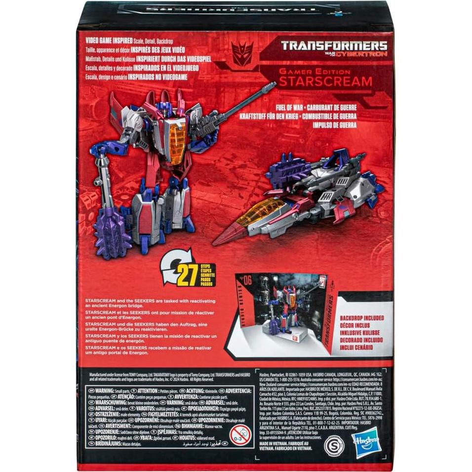Figura Transformers Studio Series Voyager Gamer Starscream 16.5 cm