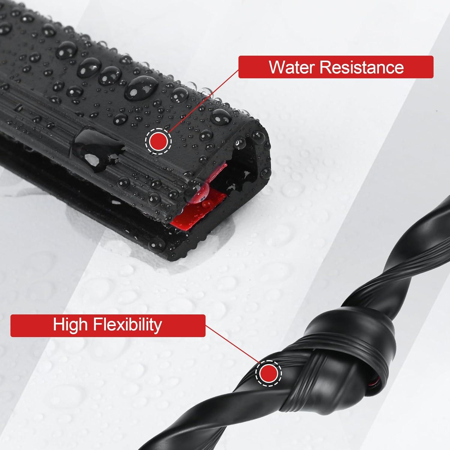 Protector de Bisel de Goma ToLanbbt 1.6mm x 3m Autoadhesivo Negro