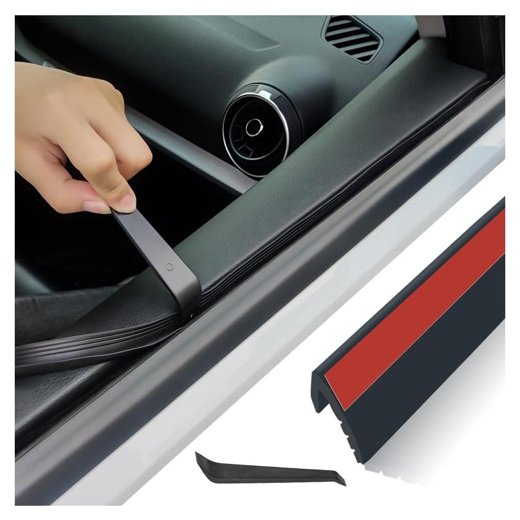 Tira de Sellado de Ventana de Coche Figpade 4m Negro