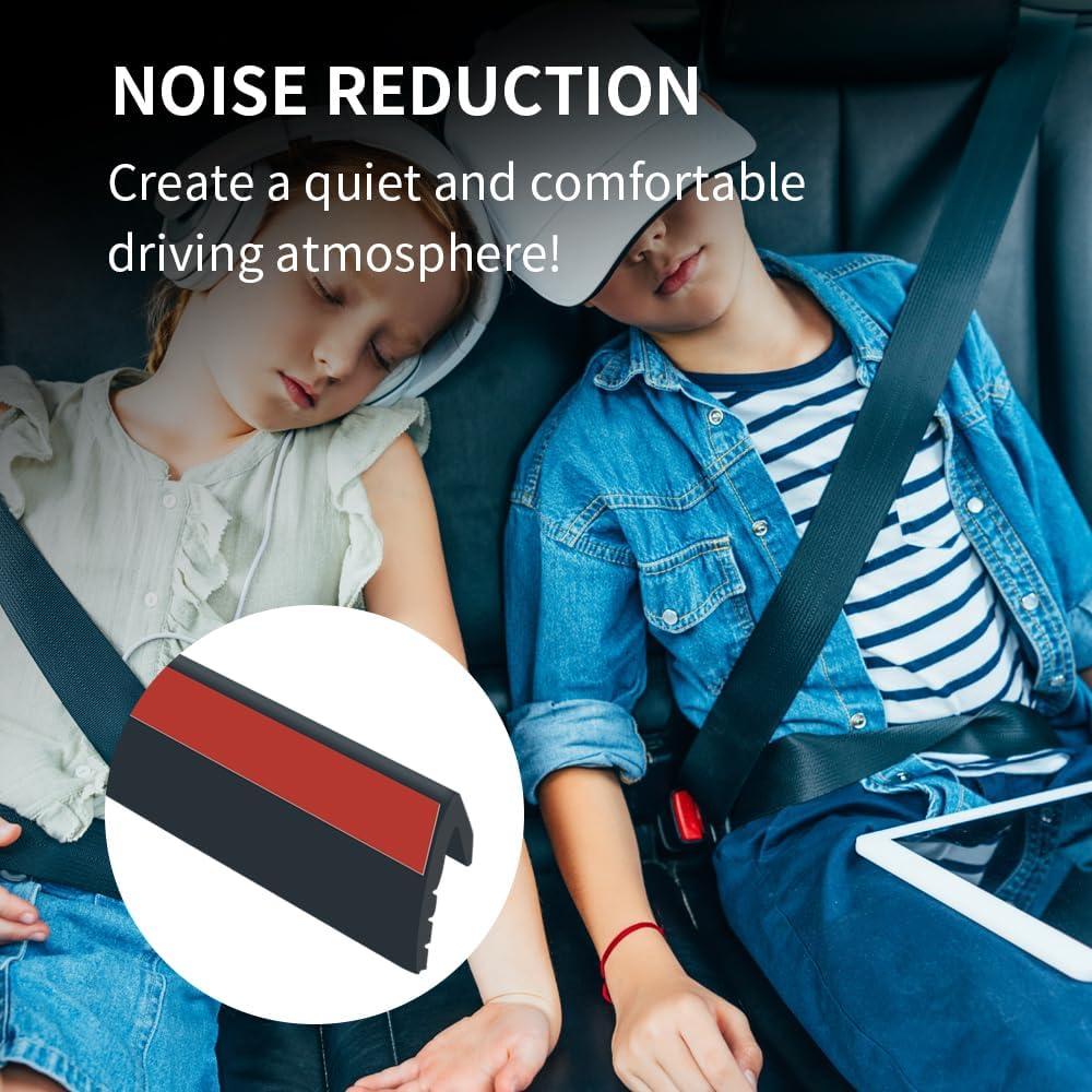 Tira de Sellado de Ventana de Coche Figpade 4m Negro