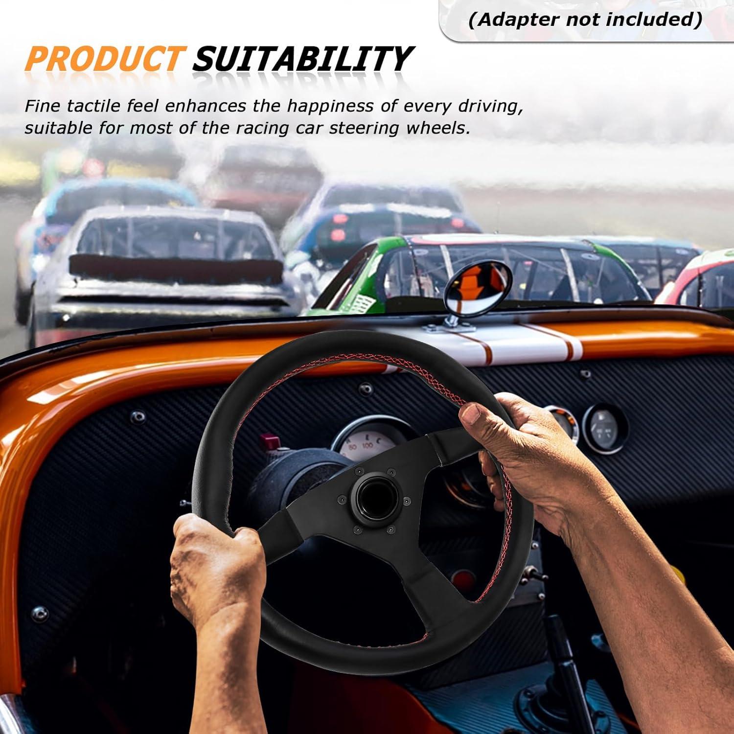 Volante de Carreras VOONKE 34 cm Universal con Claxon