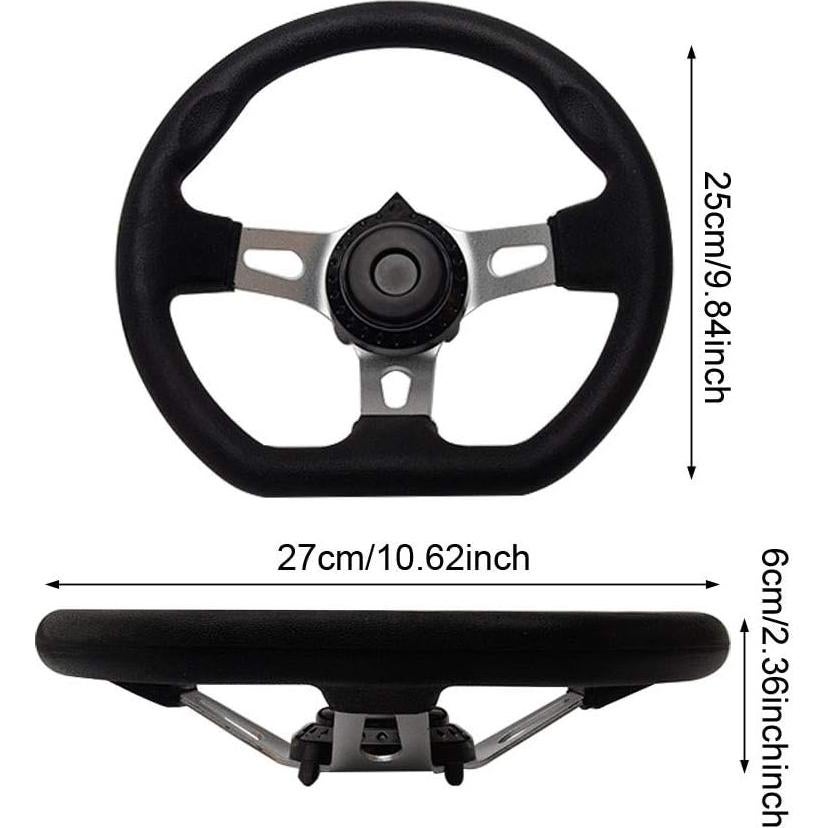 Volante de Kart MJFUNTXY 27 cm con Liberación Rápida