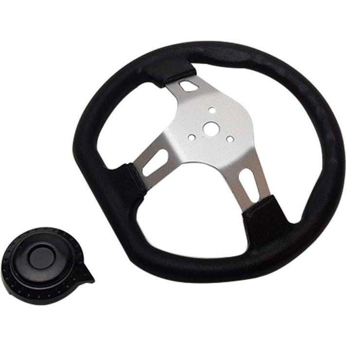 Volante de Kart MJFUNTXY 27 cm con Liberación Rápida