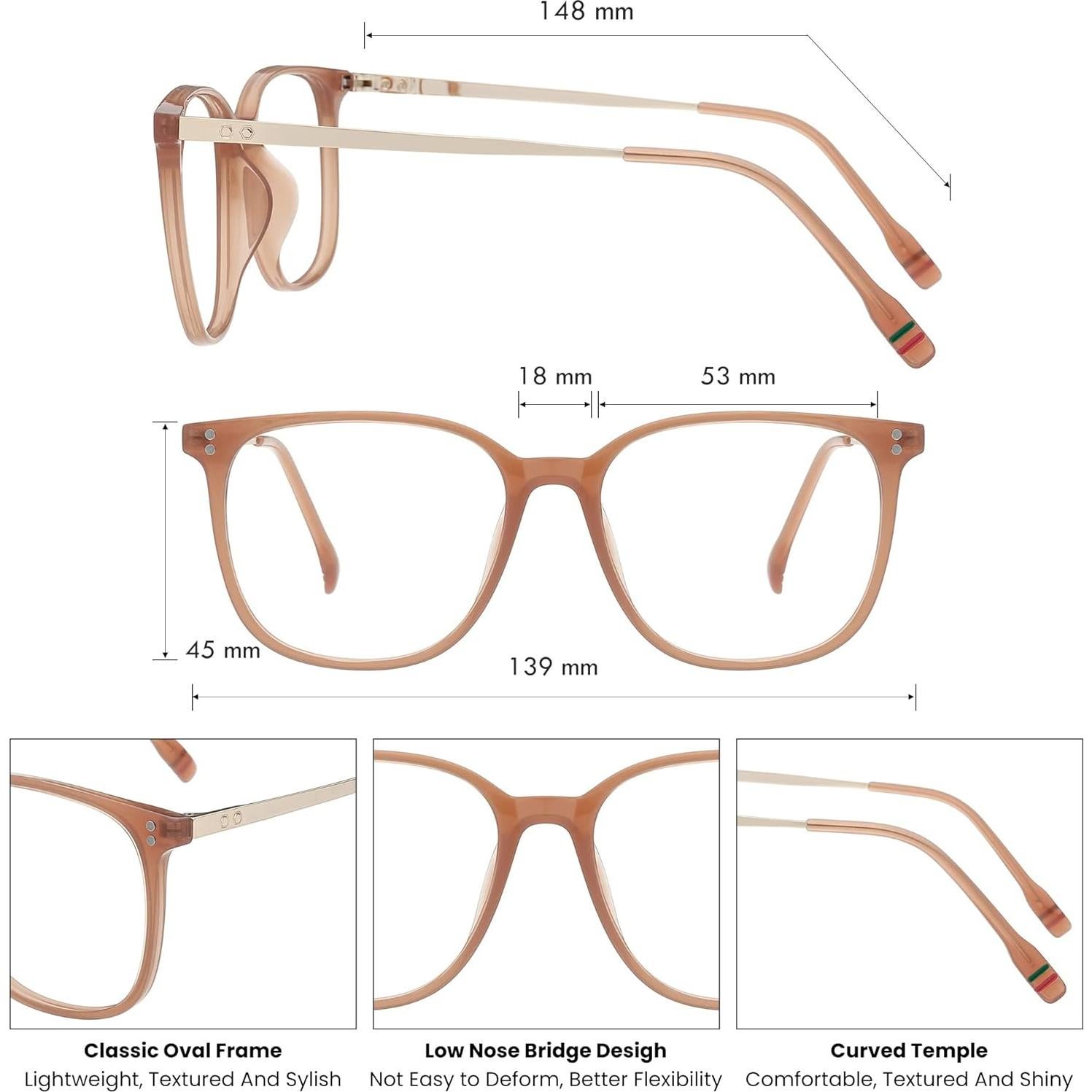 Gafas GUDVUE Anti Luz Azul para Mujer Ojos de Gato UV400