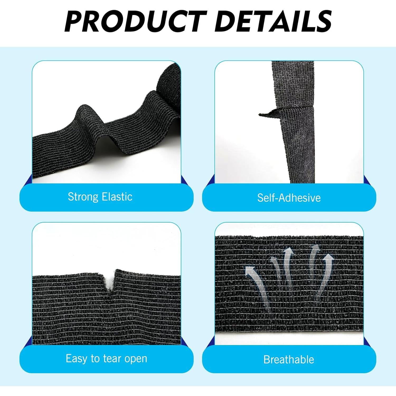 Funda de Volante Antideslizante Lekiliky 2PCS Negra