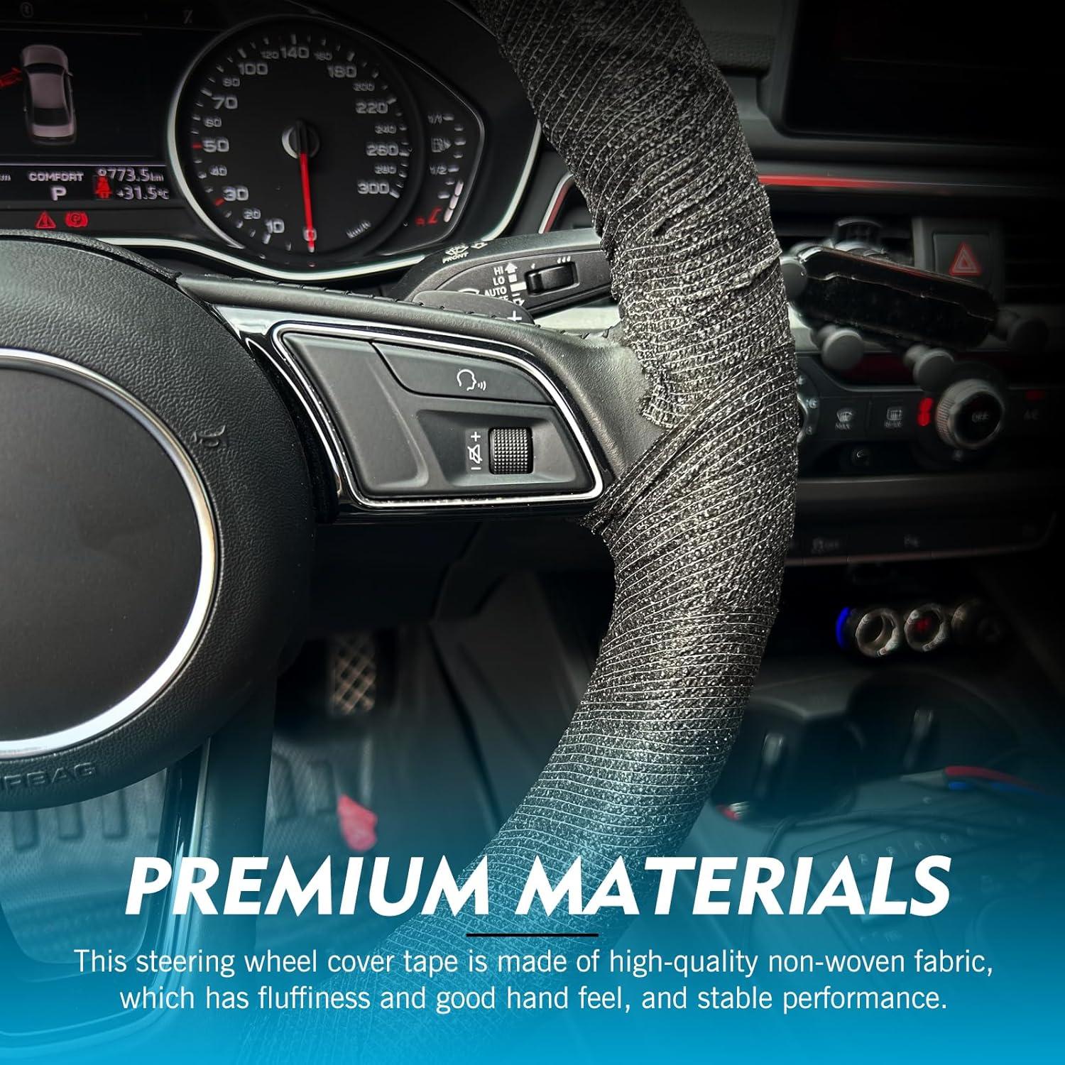 Funda de Volante Antideslizante Lekiliky 2PCS Negra