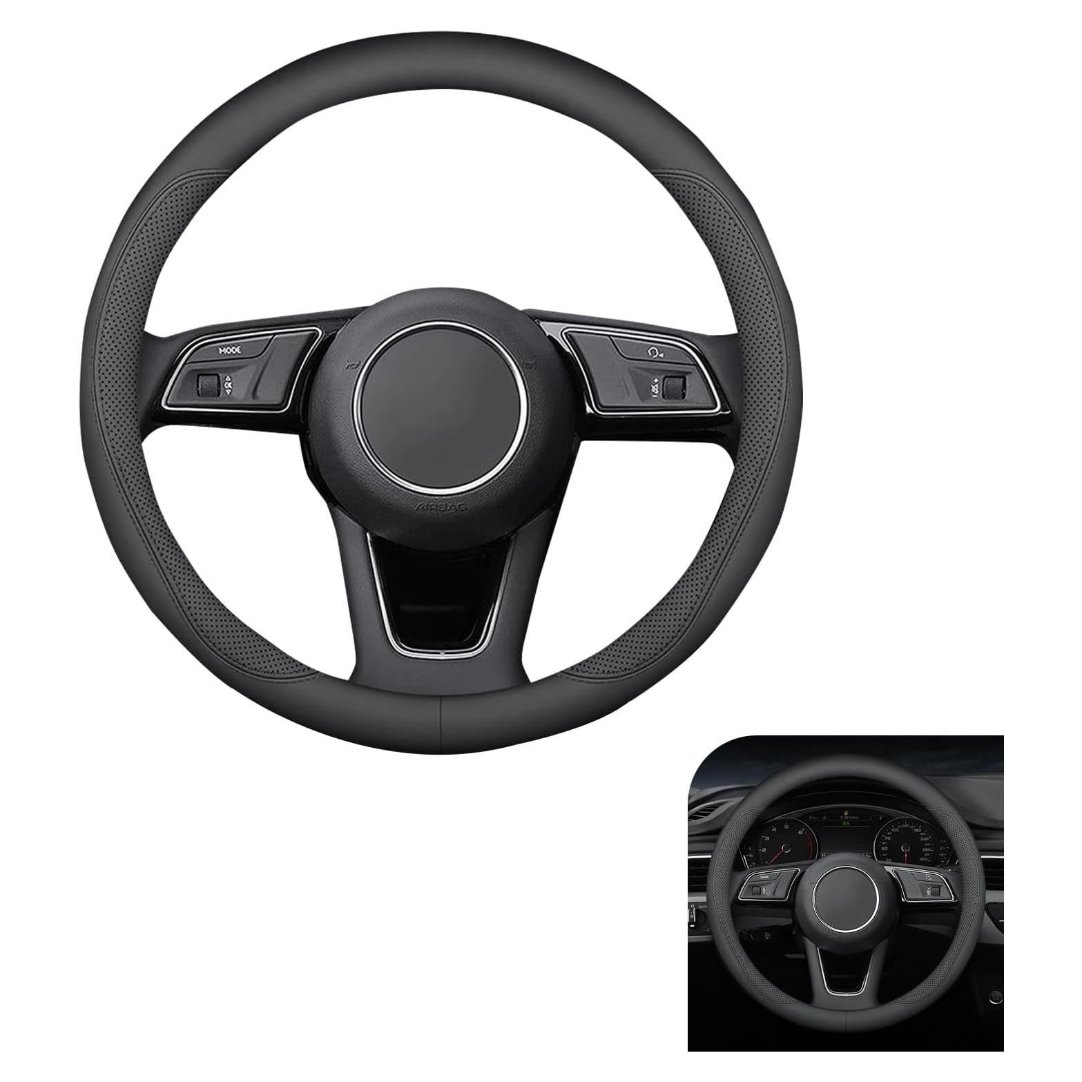 Cubierta de Volante de Cuero Arwrilt Universal 37-38cm Negra