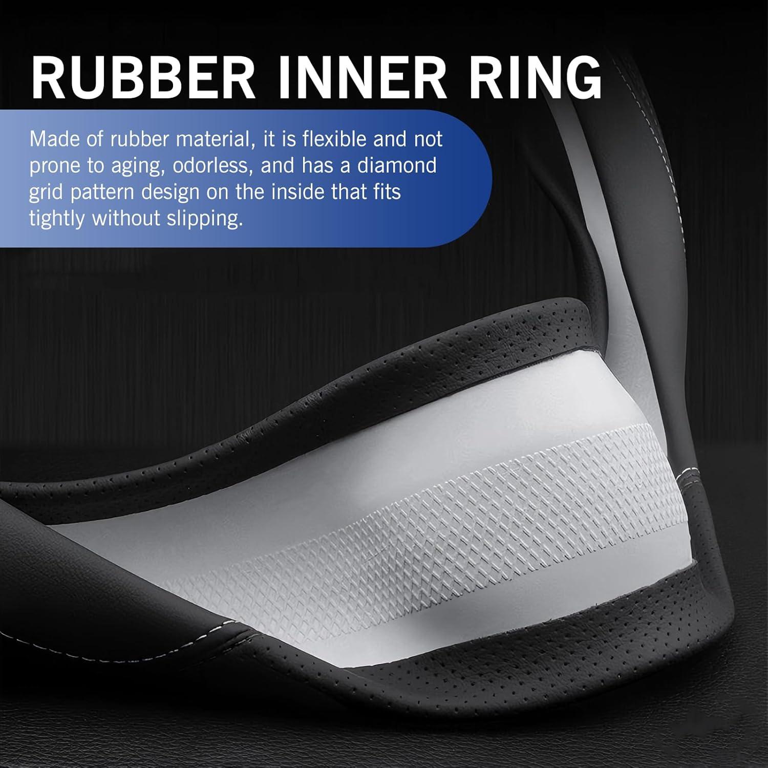 Cubierta de Volante de Cuero Arwrilt Universal 37-38cm Negra