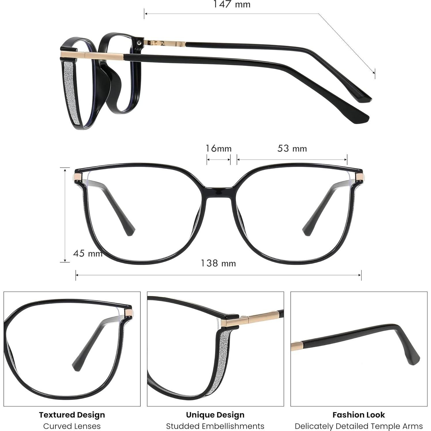 Gafas de Luz Azul Gudvue para Mujer Ojo de Gato UV400