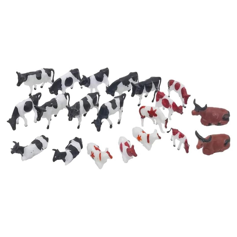 Figuritas de Ganado Coloridas Hiawbon 20 Pcs Realistas