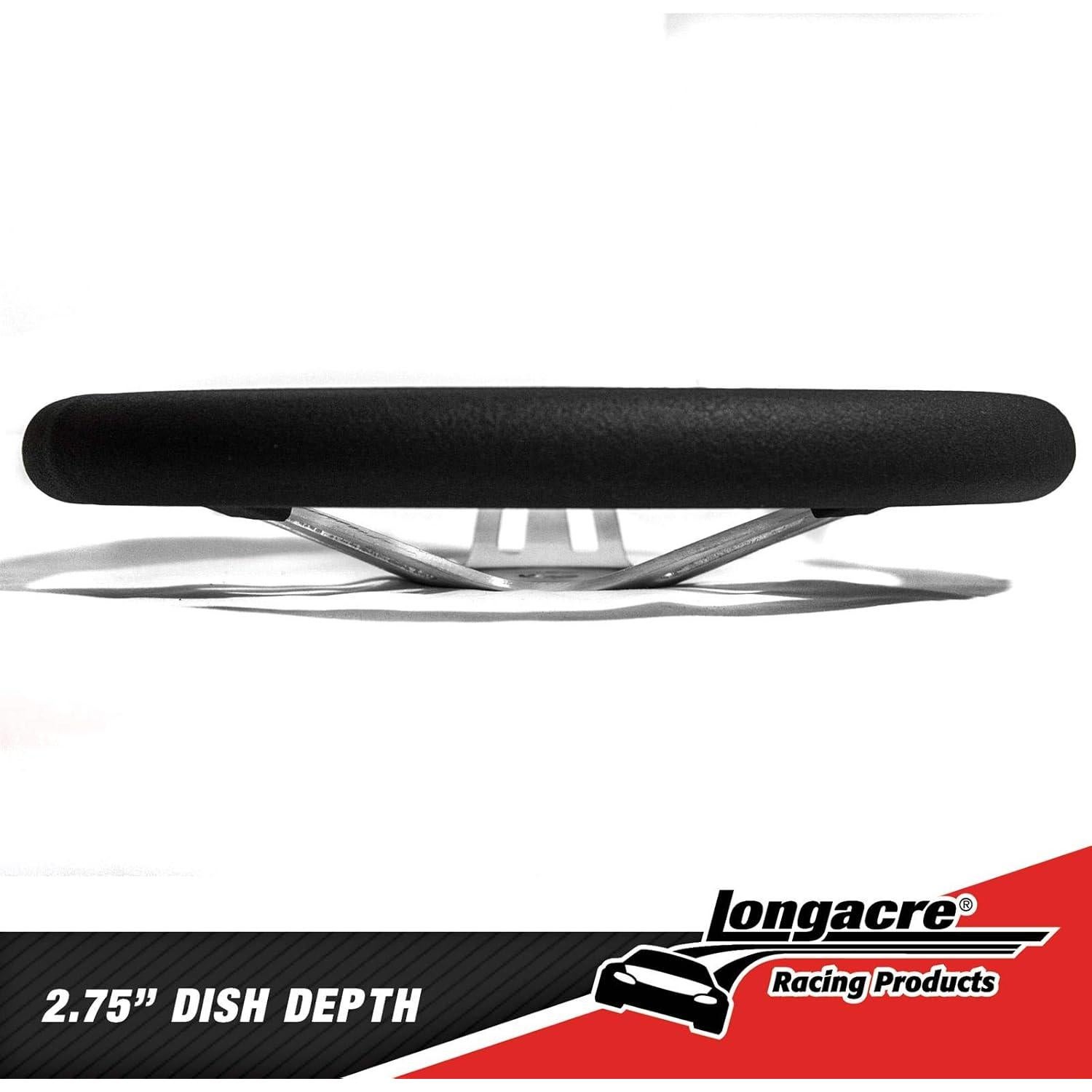 Volante de Kart Longacre 52-56830 33 cm Negro Aluminio