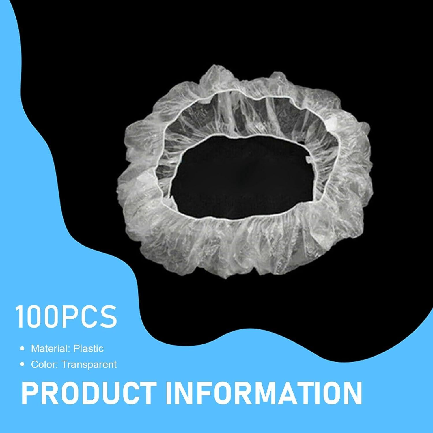 100 Cubiertas Desechables de Volante Titgoes 40 cm Elásticas