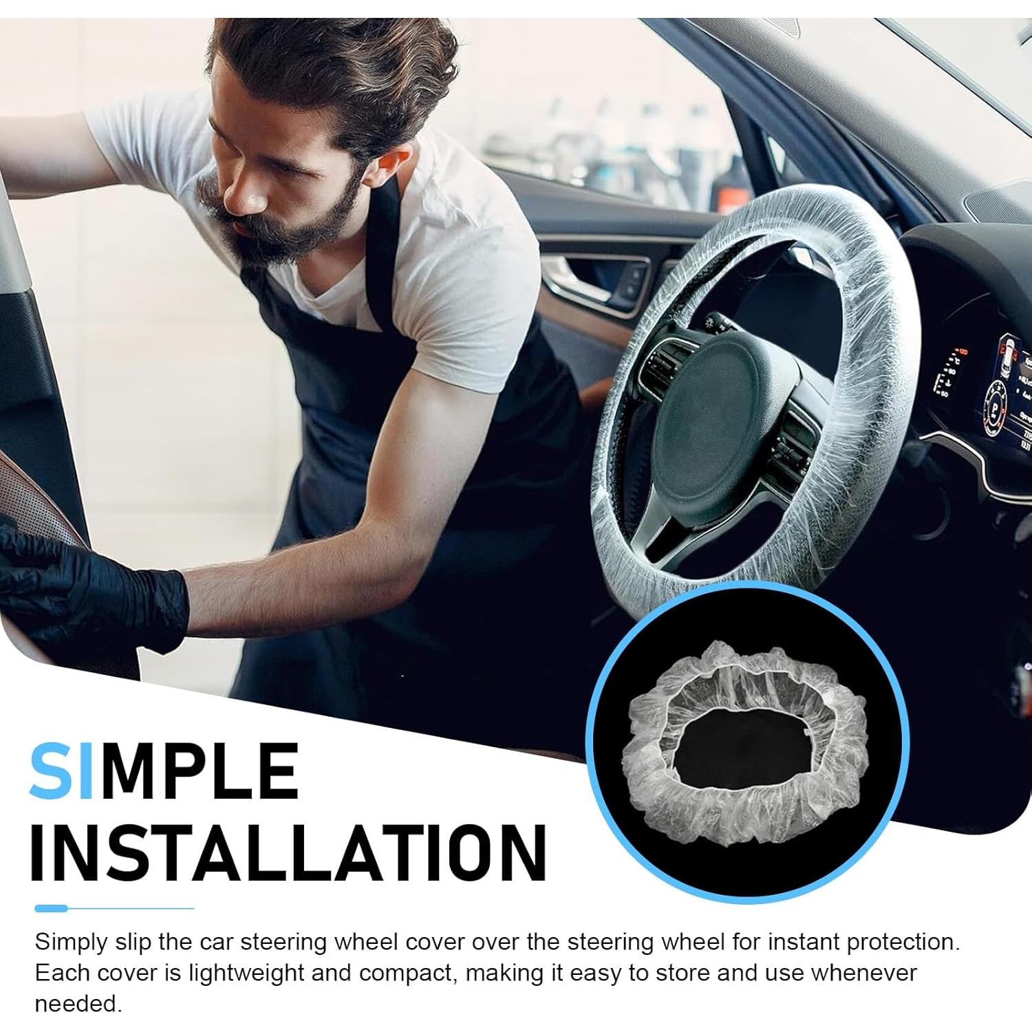 100 Cubiertas Desechables de Volante Titgoes 40 cm Elásticas