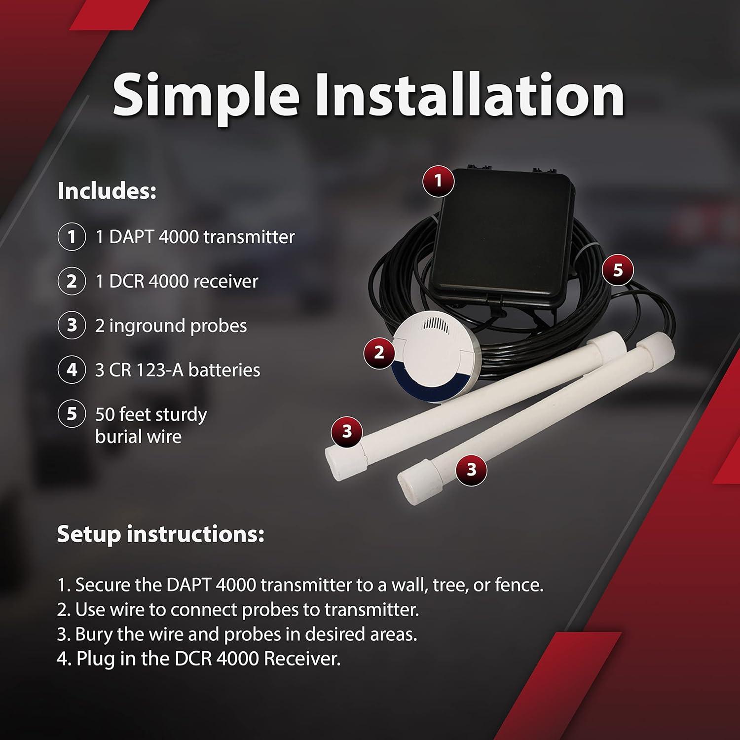 Sistema de Alarma Dakota Alert DUAL-4000, Rango 1.61 km