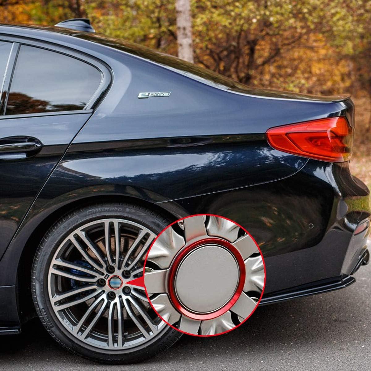 Anillo Decorativo Central de Rueda x xotic tech Rojo 63mm