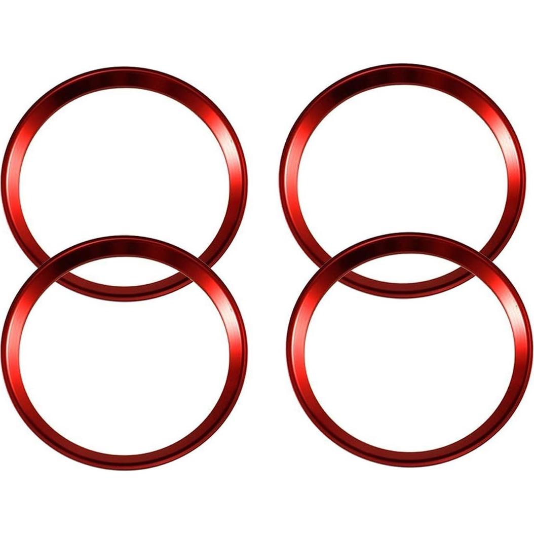 Anillo Decorativo Central de Rueda x xotic tech Rojo 63mm