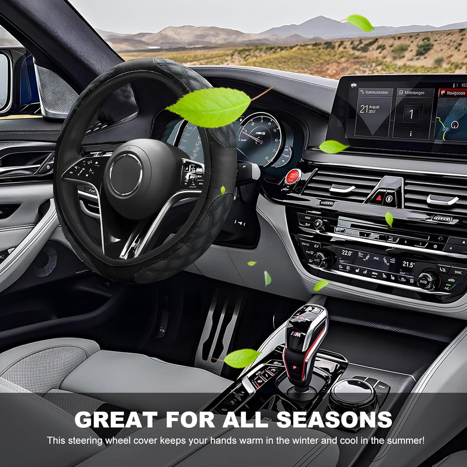 Funda de Volante de Coche MTRPS 15 Pulgadas Antideslizante