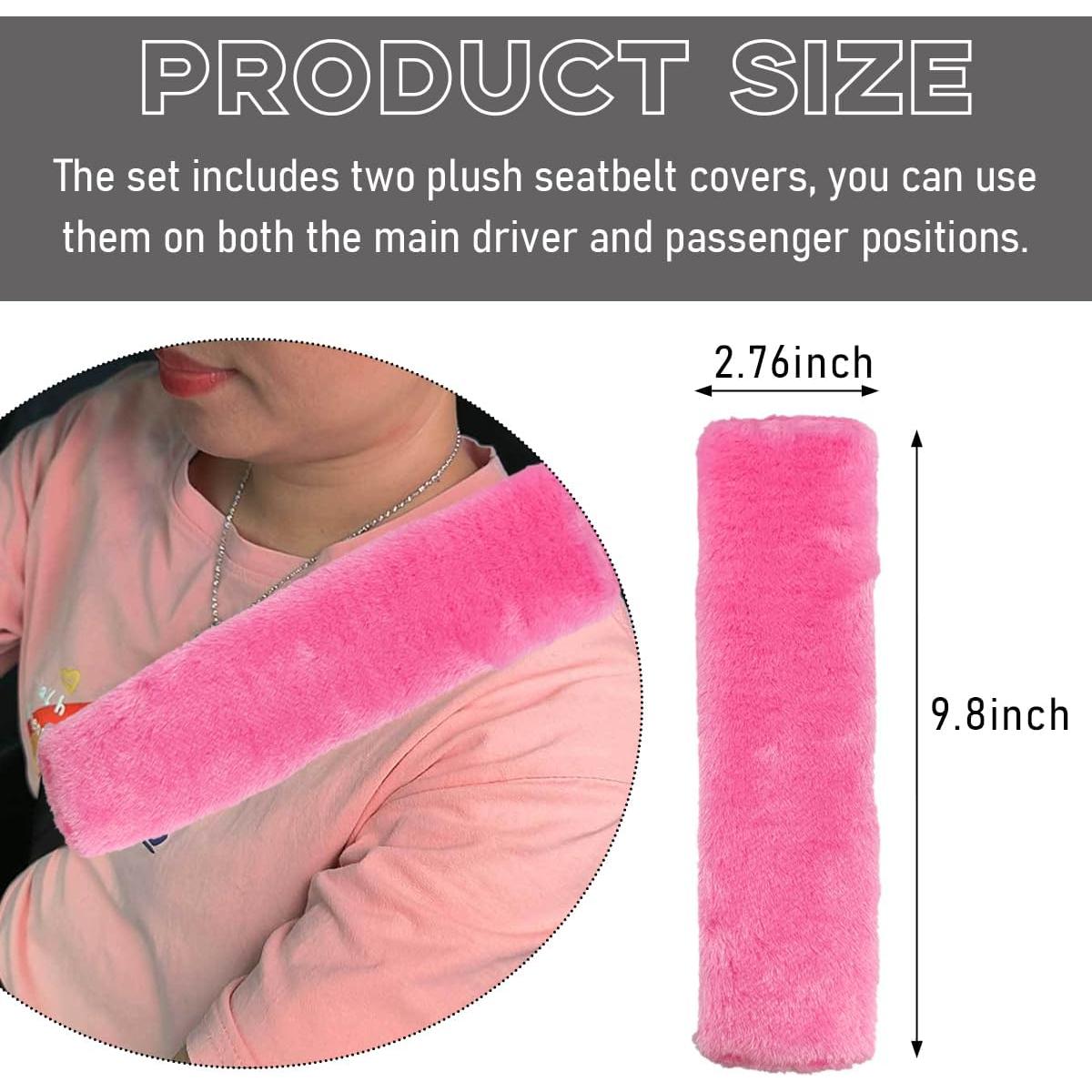 Almohadillas para Cinturón de Seguridad Suvnie 2 PCS Rosa