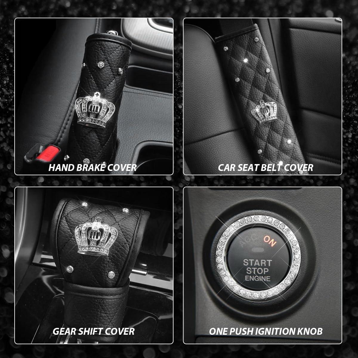 Juego de Accesorios para Automóvil Brillantes YTFRL 6 Piezas Negro