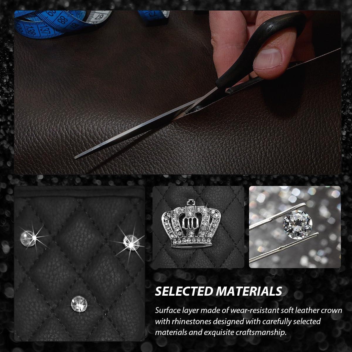 Juego de Accesorios para Automóvil Brillantes YTFRL 6 Piezas Negro