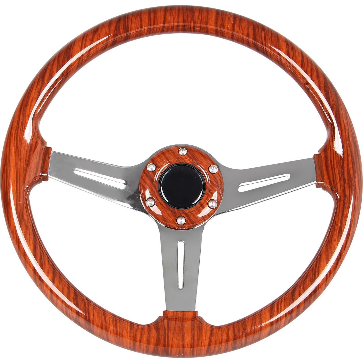 Volante de Carreras Spaorcco 14" Acrílico Madera Universal