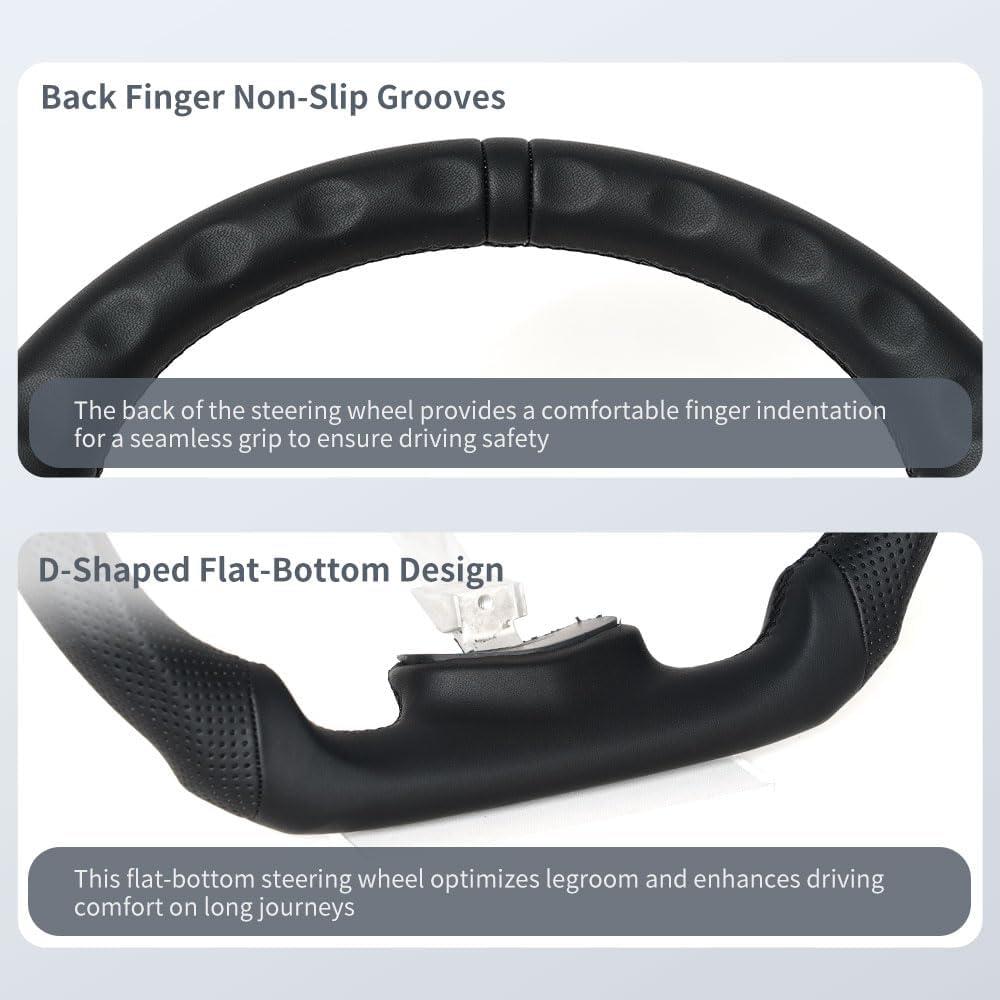 Volante de cuero JIANGGAI 15" para Chevy Corvette C6 2006-2011