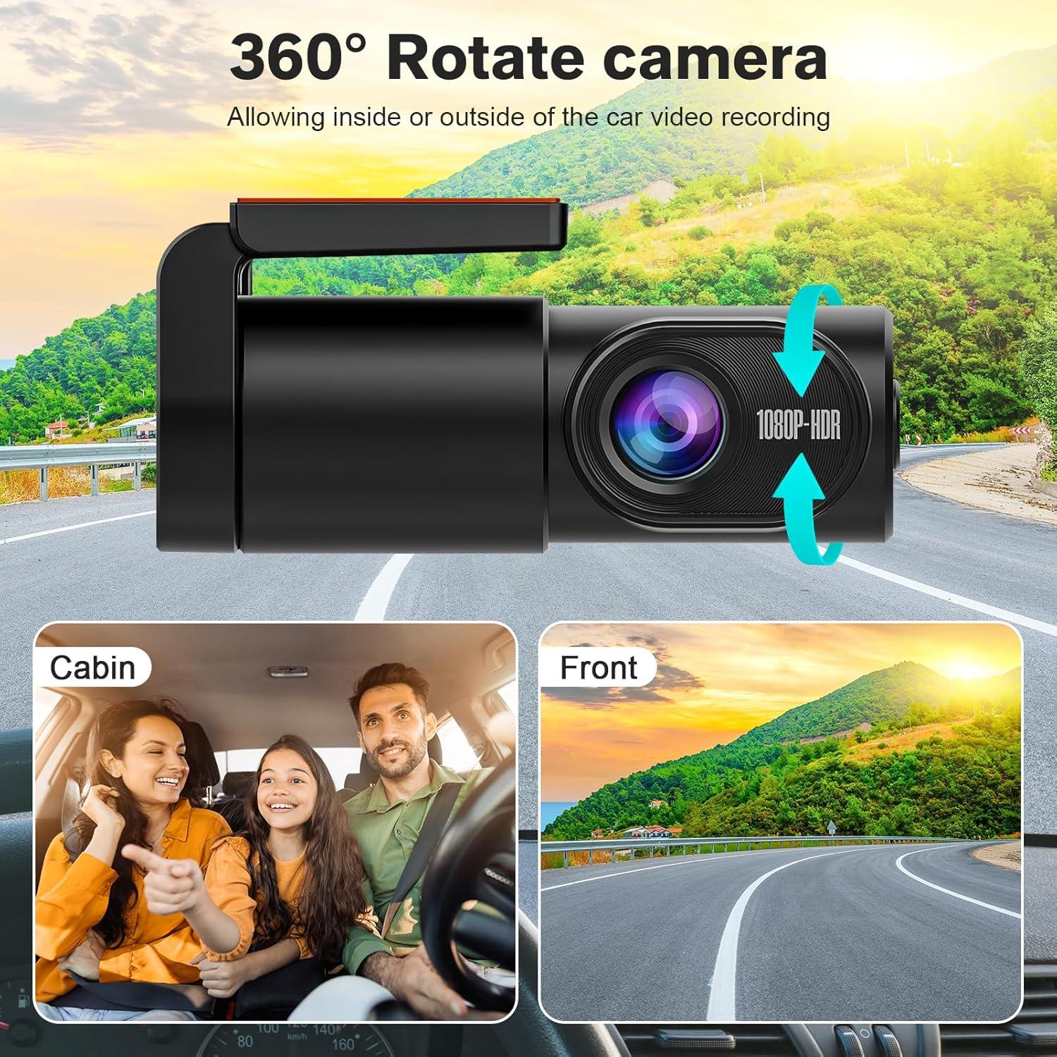 Cámara Dash WiFi 1080P Aquota X16 con Tarjeta 32GB