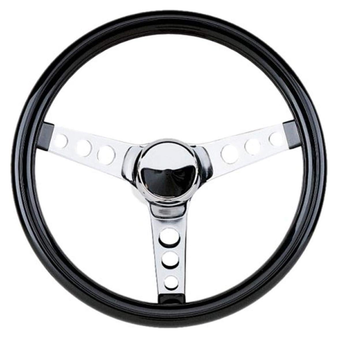 Volante Clásico Grant 502 34.3 cm Vinilo Negro