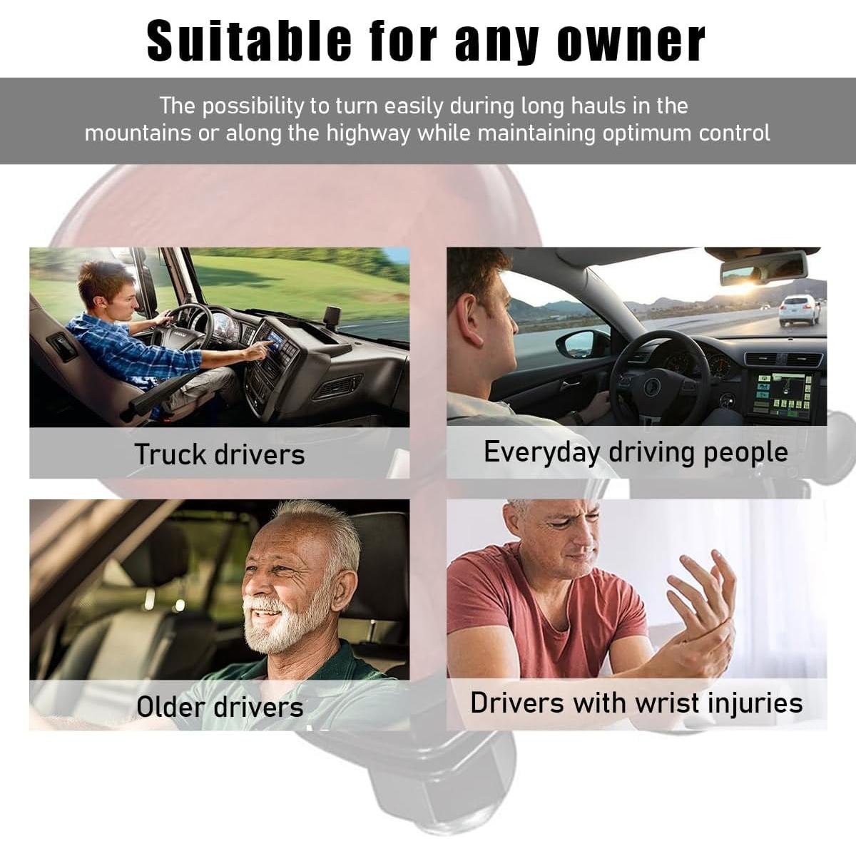 Perilla de Volante de Madera Yourkar - Antideslizante Universal