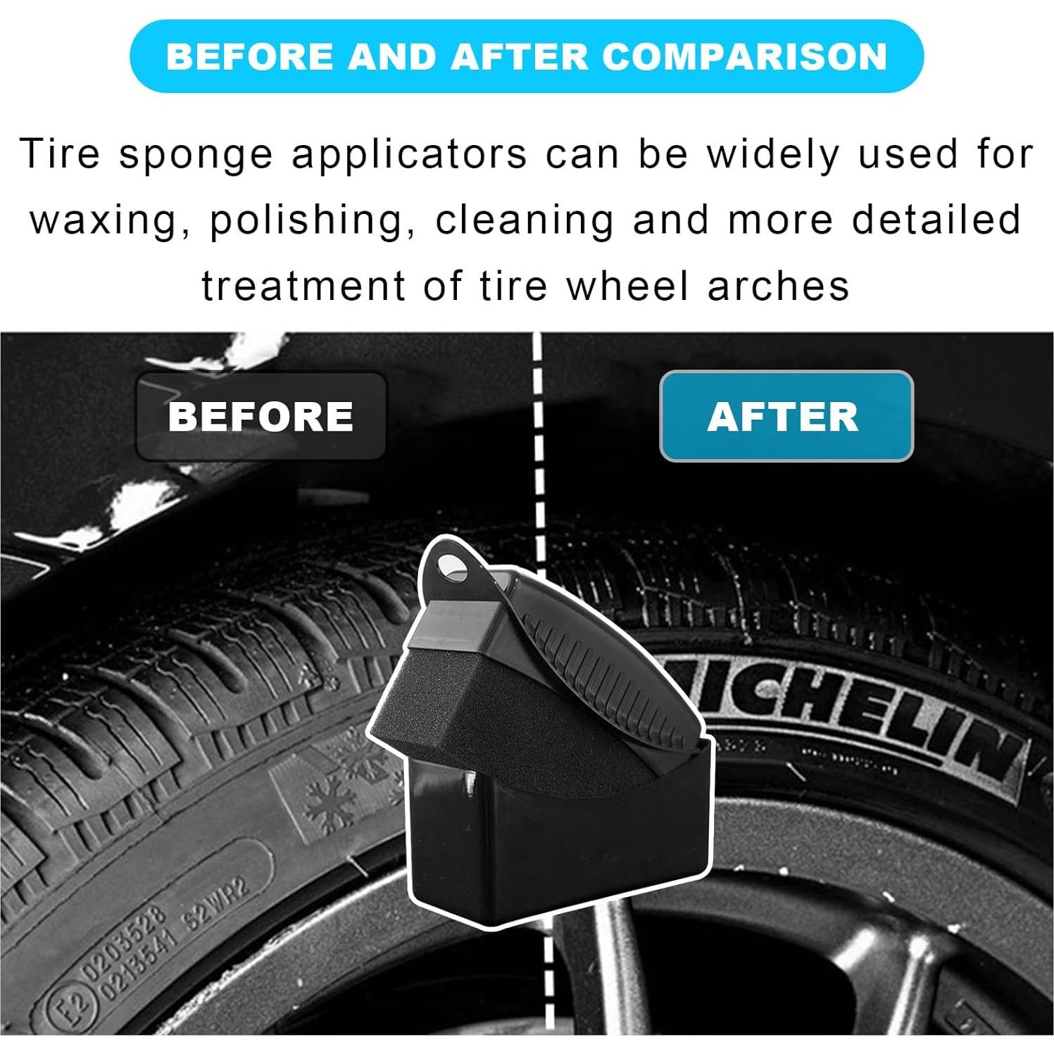 Aplicador de Acabado para Neumáticos Augeny - Esponja Reutilizable