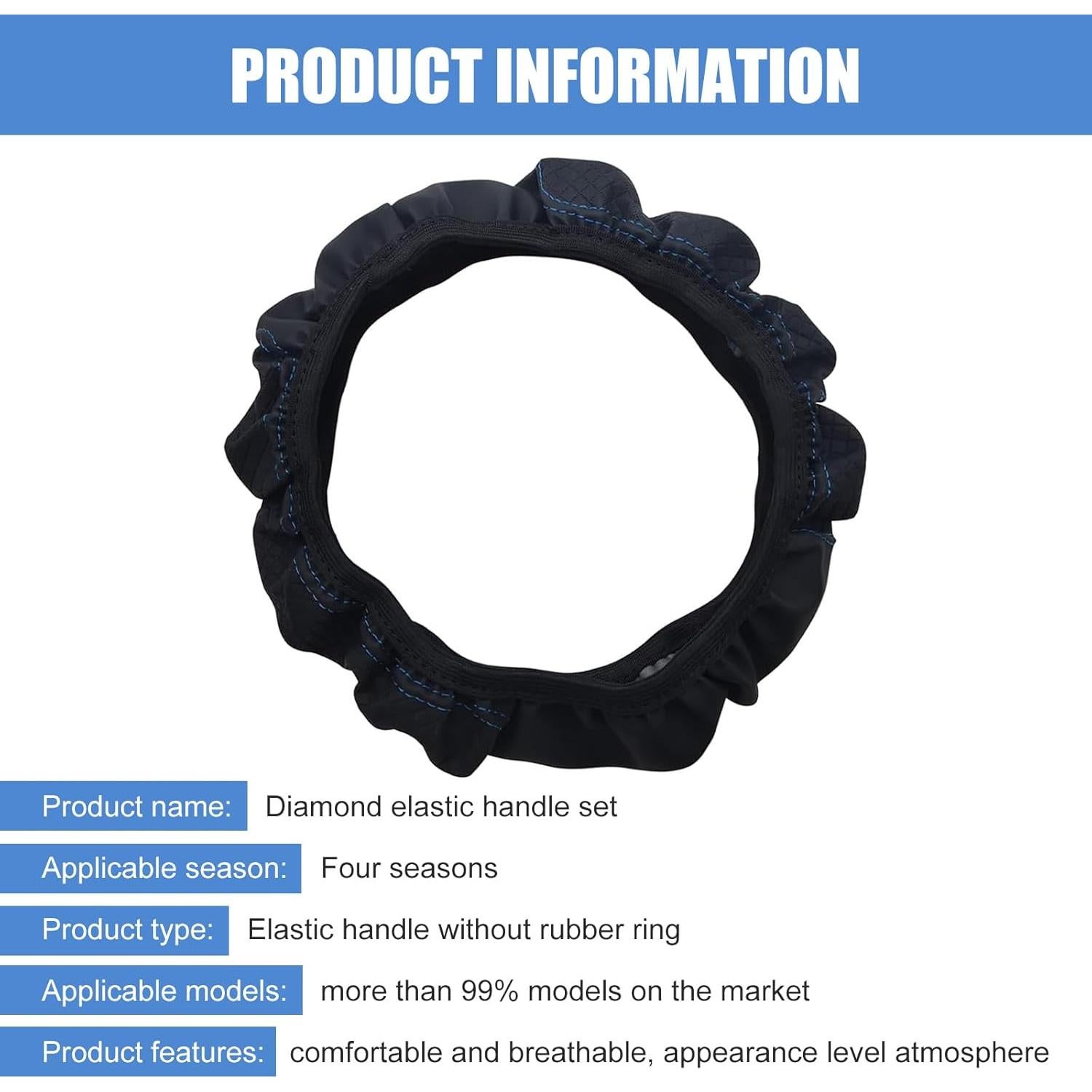 Cubierta de Volante DACIRTY Doble Círculo Microfibra 38cm