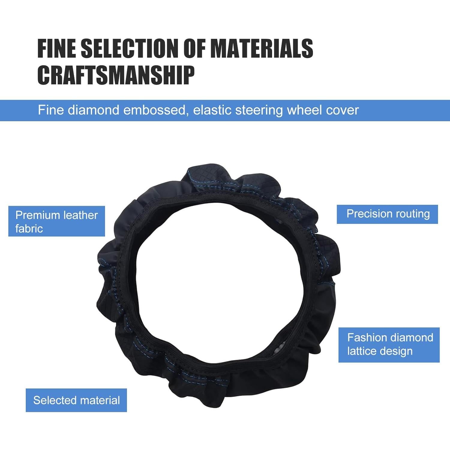 Cubierta de Volante DACIRTY Doble Círculo Microfibra 38cm