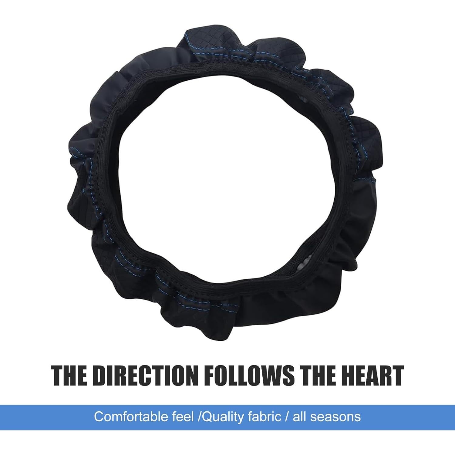 Cubierta de Volante DACIRTY Doble Círculo Microfibra 38cm