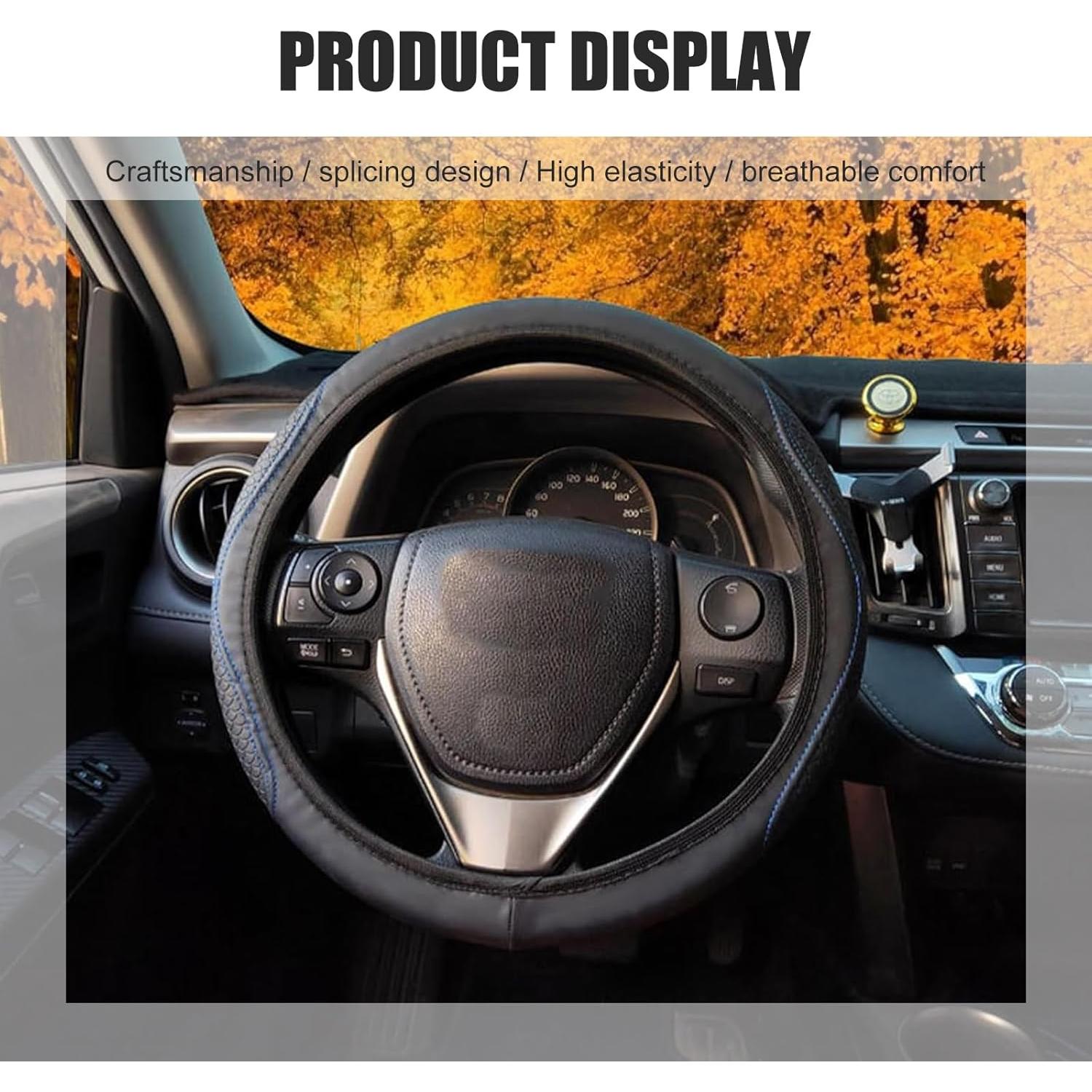 Cubierta de Volante DACIRTY Doble Círculo Microfibra 38cm