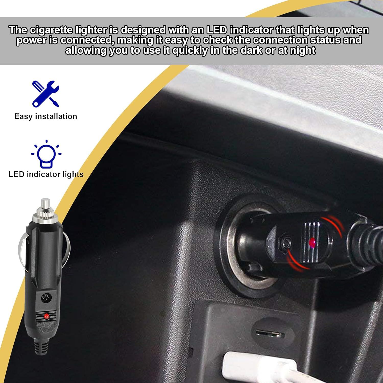 Enchufe Macho de Encendedor de Cigarrillos Gasedin 12V 2PCS