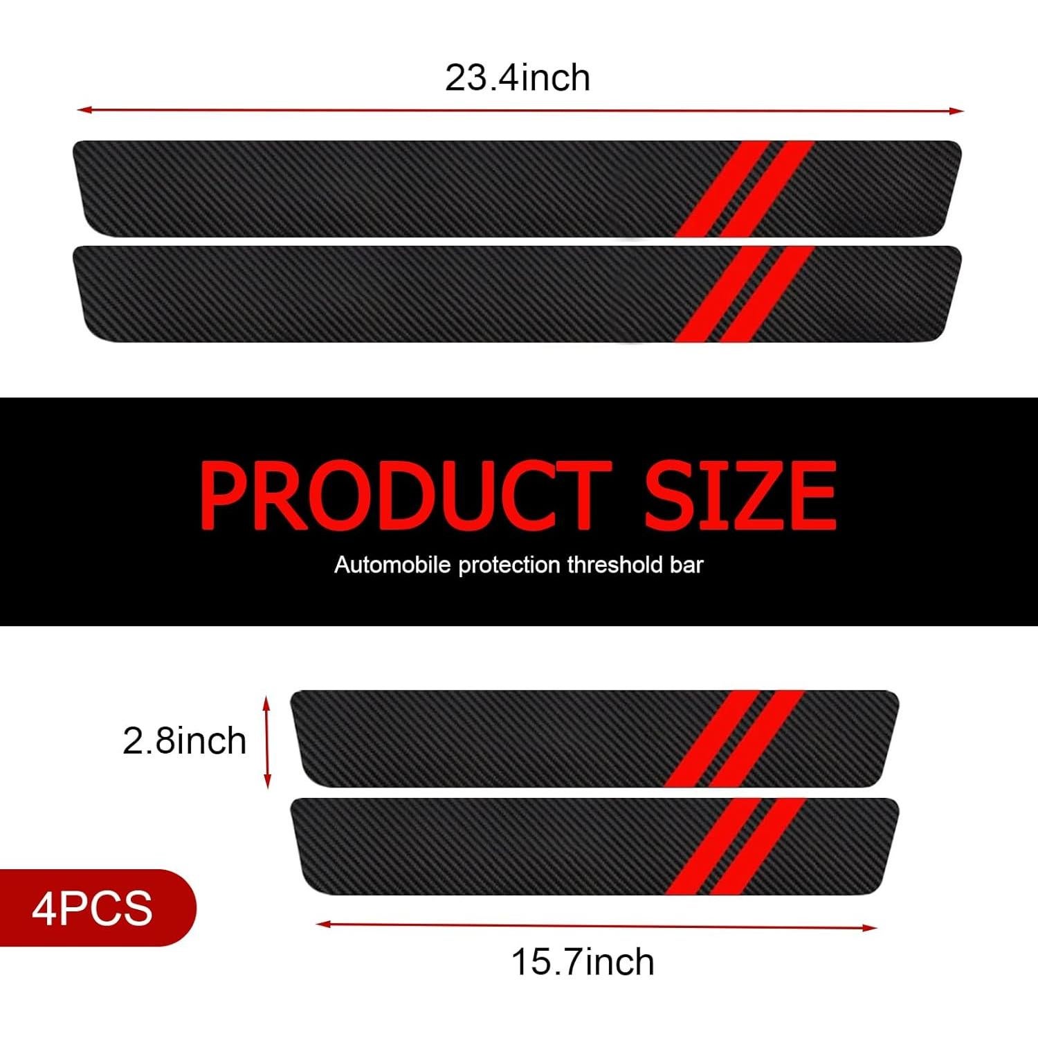 Protector de Umbral de Puerta Titgoes 4 PCS Rojo a Prueba de Agua