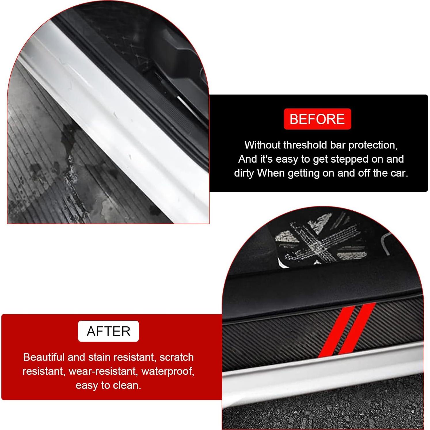 Protector de Umbral de Puerta Titgoes 4 PCS Rojo a Prueba de Agua