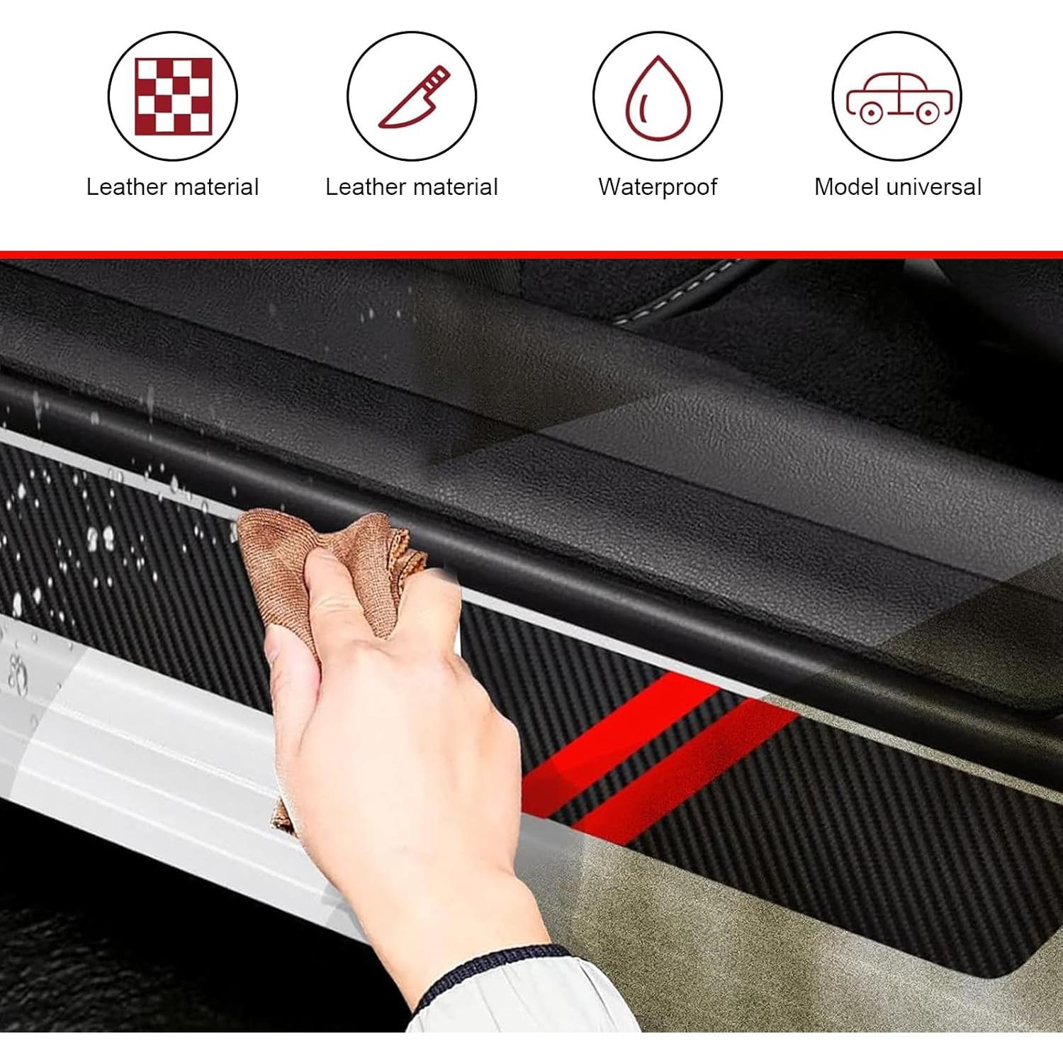 Protector de Umbral de Puerta Titgoes 4 PCS Rojo a Prueba de Agua