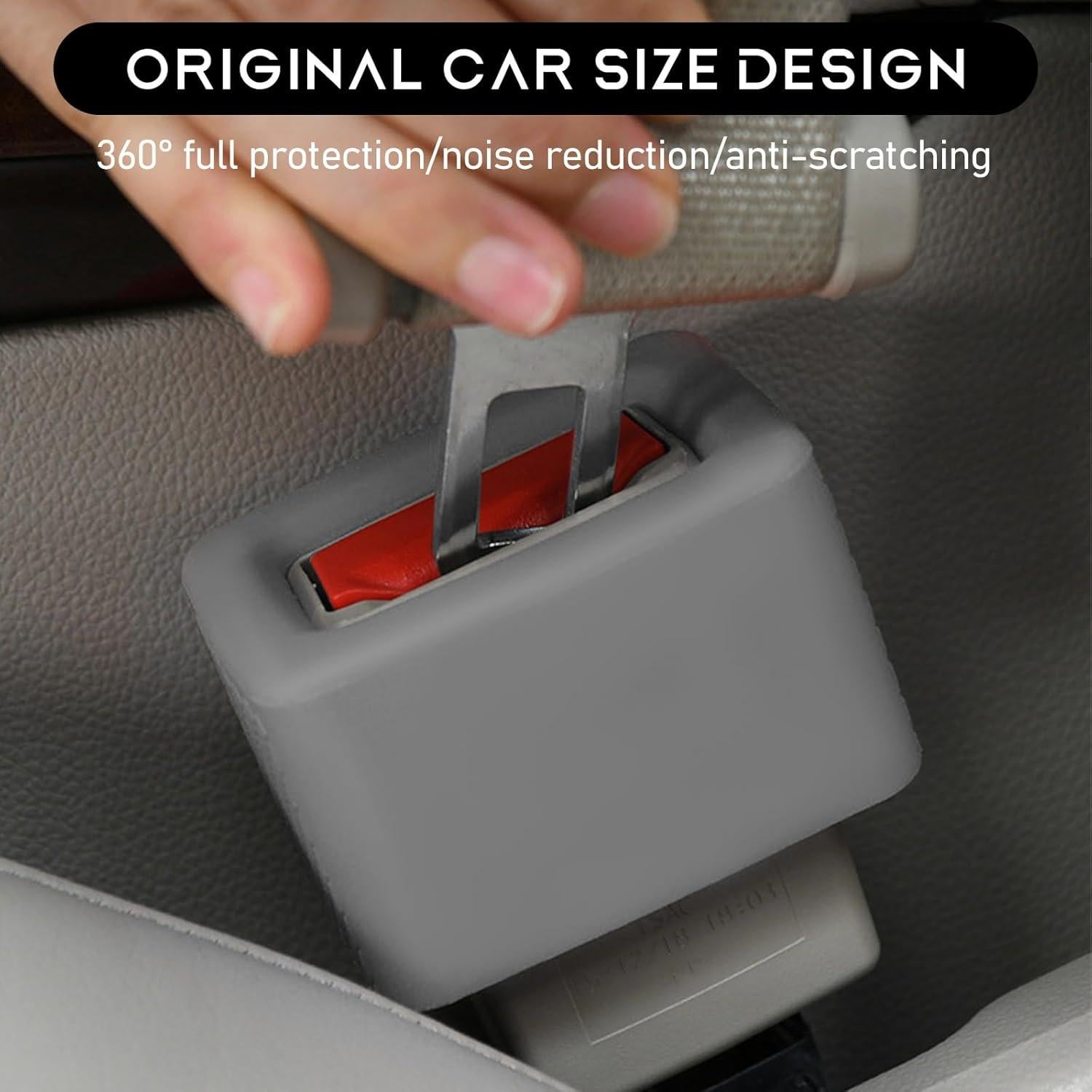 Soporte de Hebilla de Cinturón de Seguridad Ohleats Gris