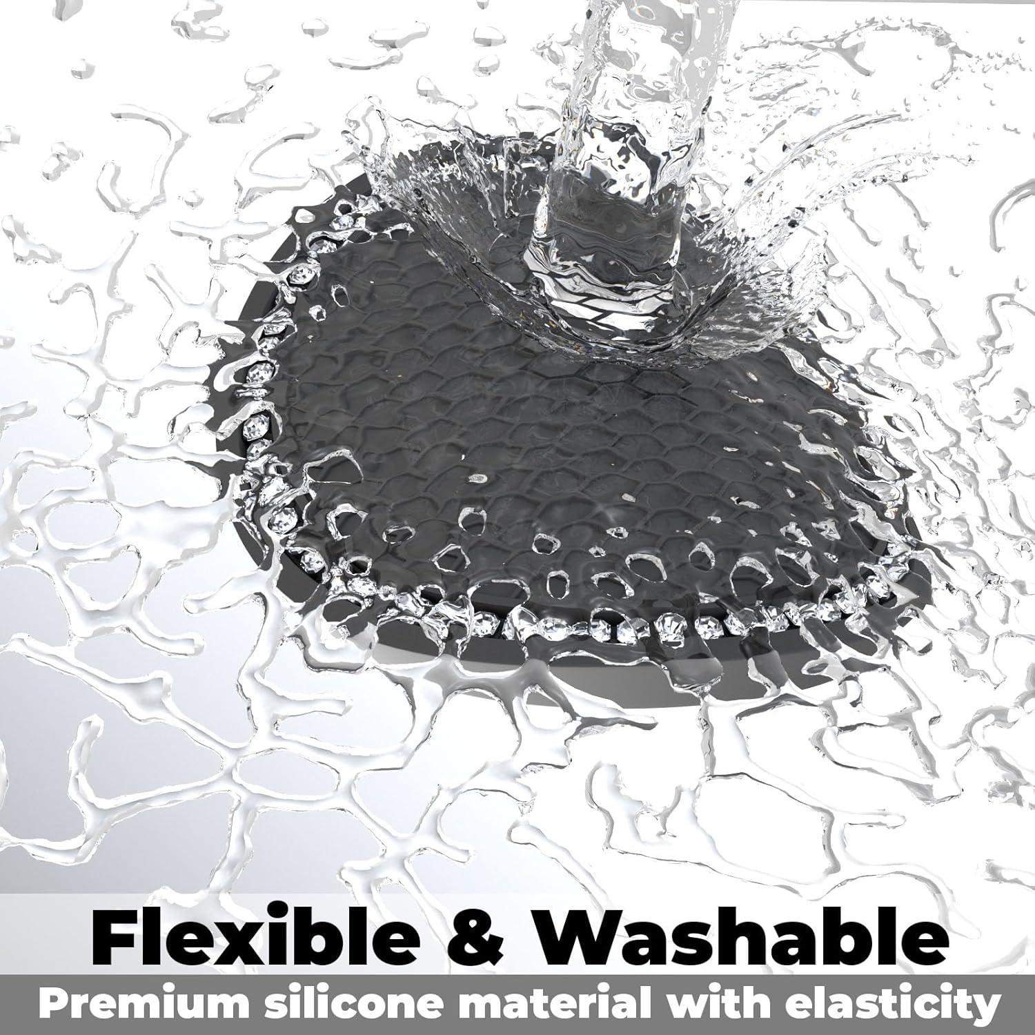 Soportes de Taza Antideslizantes BFXM 2PCS Diamante Blanco 7cm