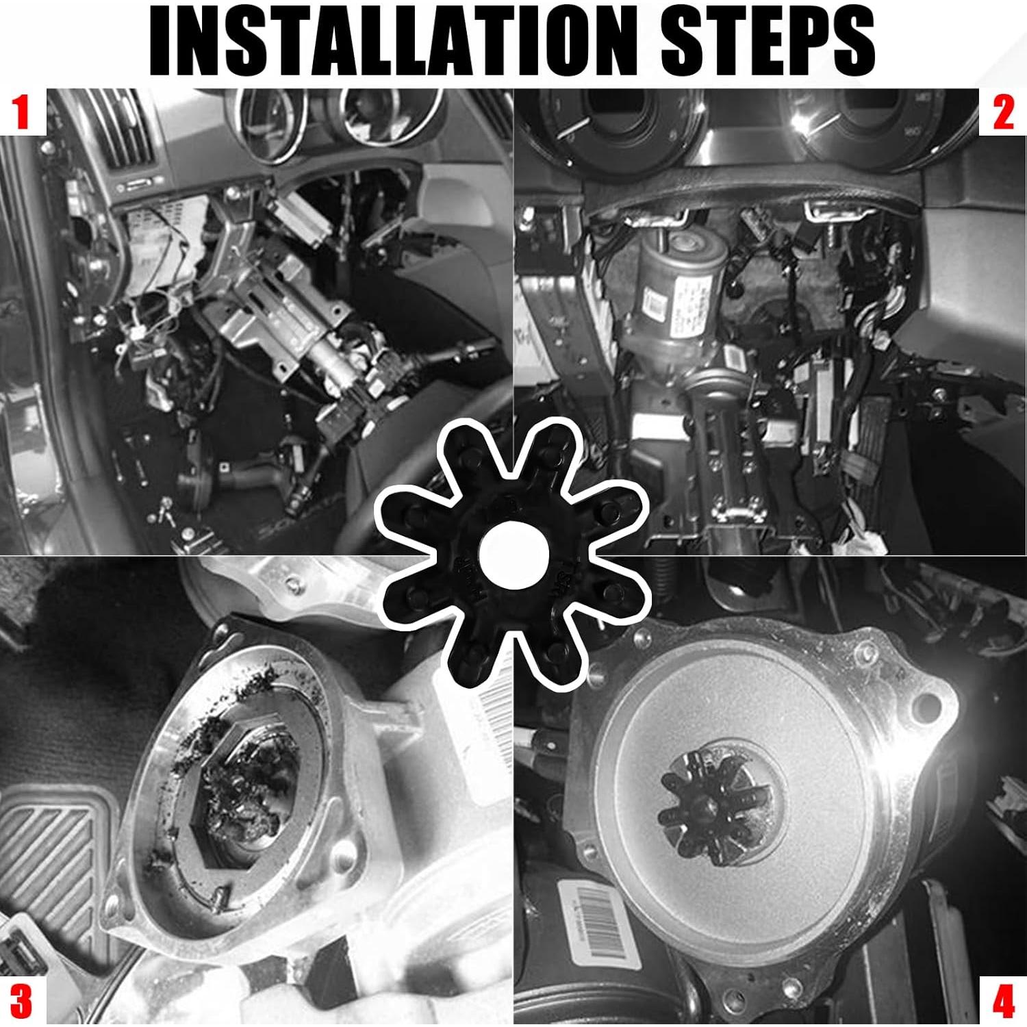 2 Piezas Acoplamiento Columna Dirección Hirificing para Hyundai Kia