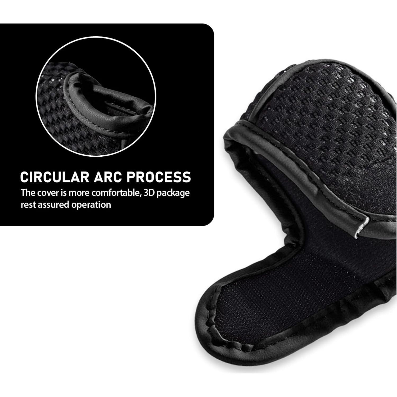 Cubierta de Palanca de Cambios Awlbed 1 PC Negra 5D Antideslizante