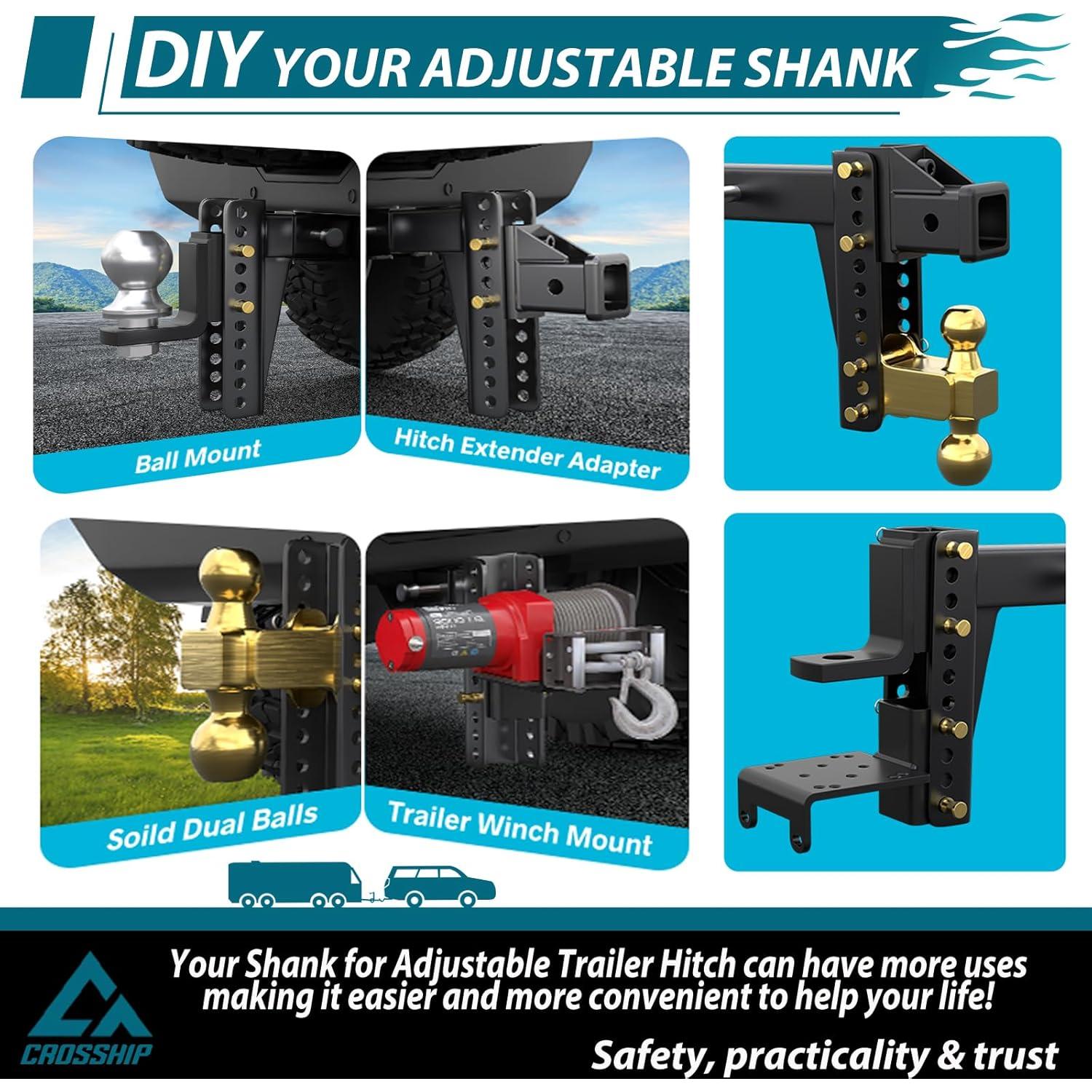 Soporte de enganche ajustable CROSSHIP MYUSQCR034 2268 kg